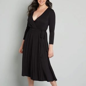 ModCloth Wrap Midi Dress